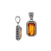 AP-6316-CT Sterling Silver Designer Pendant With Citrine Q, Jewelry Bali Designs Inc